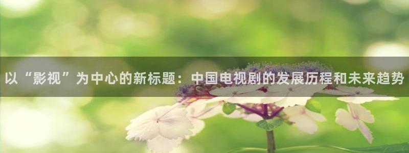 天龙影院电视剧在线看：以“影视”为中心的新标题：中国电视剧的发展历程和未来趋势